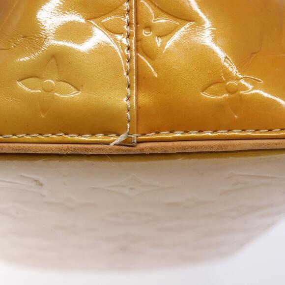 LOUIS VUITTON Monogram Vernis Houston Hand Bag Beige M91004 - Picture 9 of 16